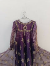 Stylish Net Embroidered Maxi | Women Frocks & Maxis | Medium | Worn Once