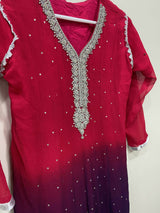 Red Purple 3 PC Formal suit | Women Locally Made Formals | Small | Worn Once