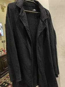 One | Black Fleece Shrug | Men Jackets & Coats | Medium | Worn Once