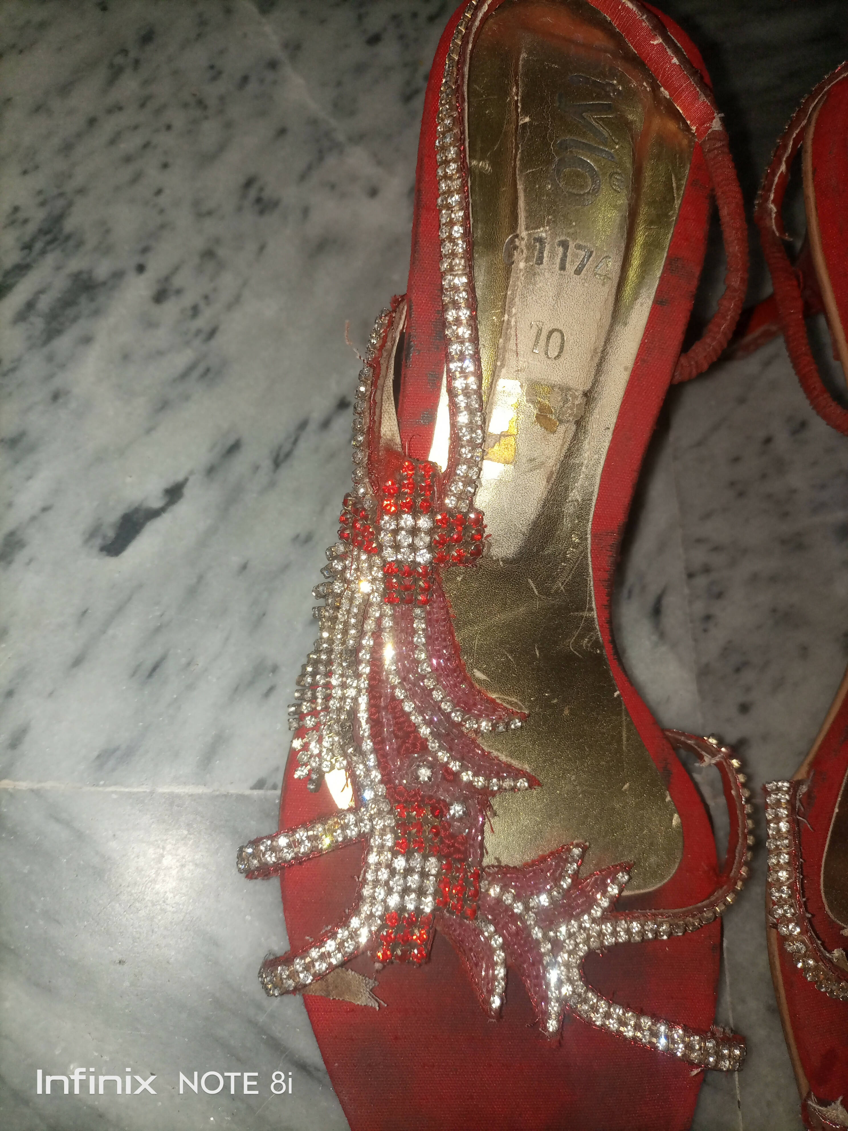 Stylo | Red fancy shoes (Size: 9 ) | Women Shoes | Preloved