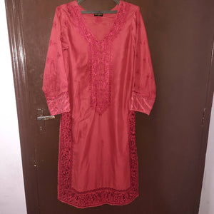 Agha Noor | 2pc fine lawn dress with embroidery (Small) | Women Branded Kurta | Brand New