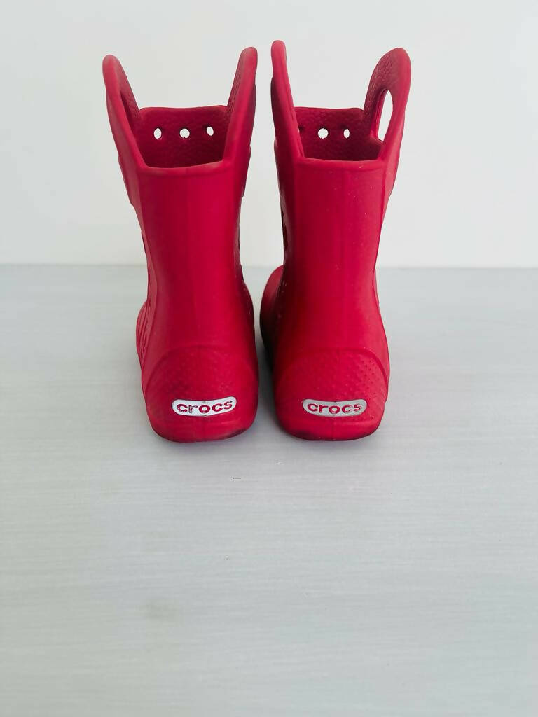 Crocs Red Rainboots | Kids Shoes | Size: c9 | Preloved