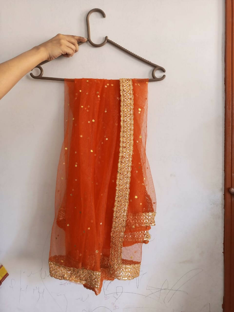 Stylish Velvet Hand Embroidery Shirt & Sharara | Women Formals | Size M | Preloved