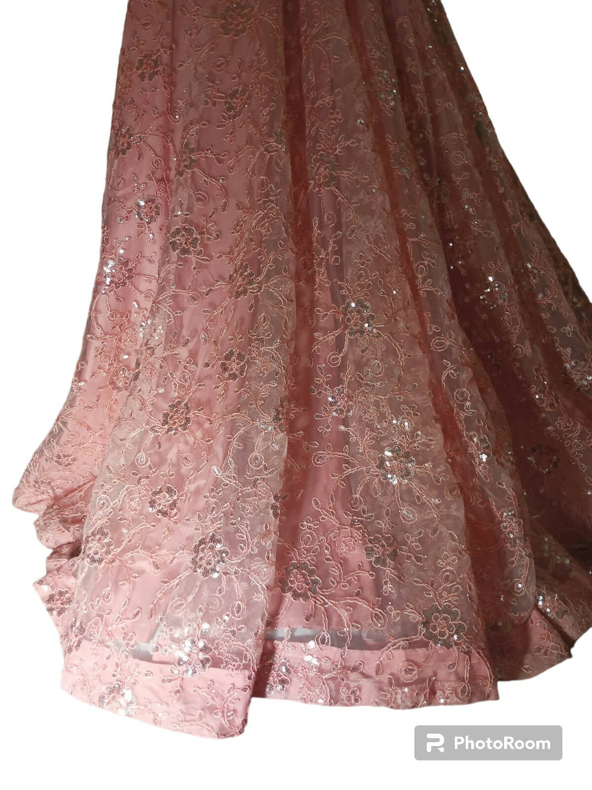 Tea Pink Embroidered Maxi | Women Froks & Maxis | Medium | Worn Once