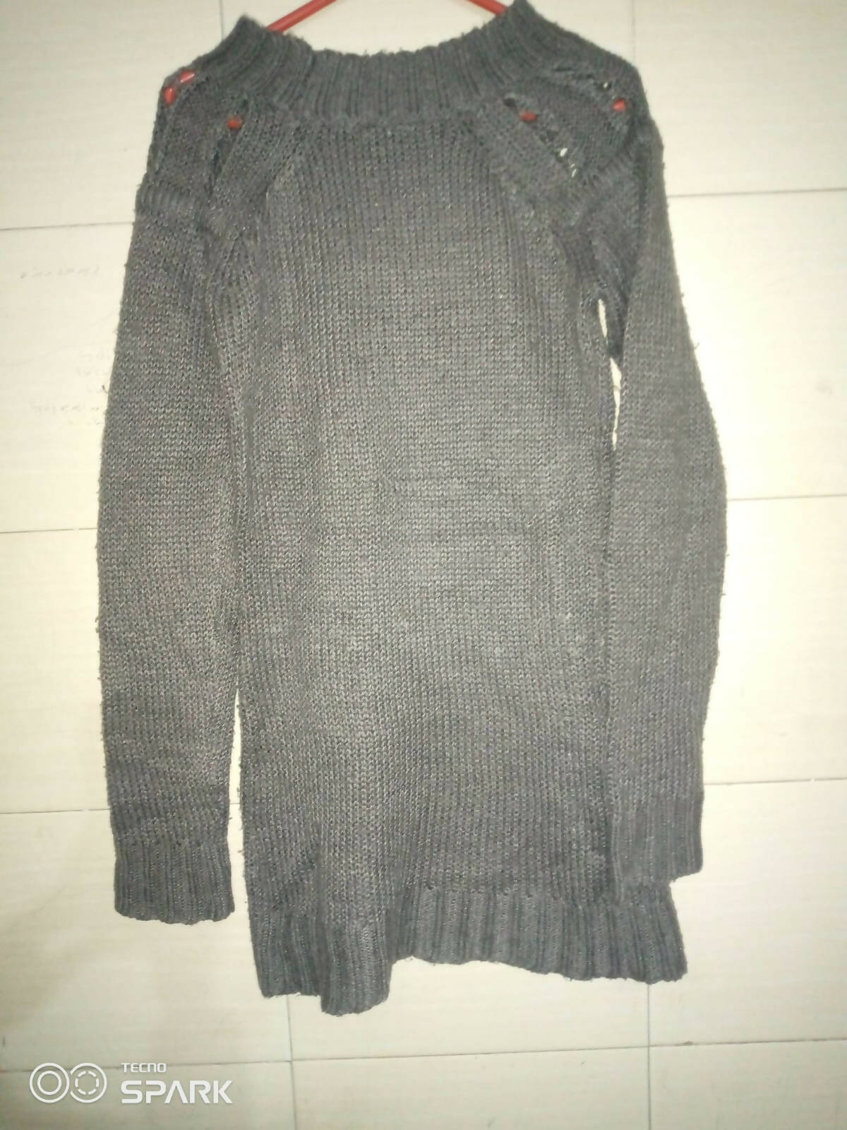 Gray Woolen Sweater | Women Sweaters & Jackets | Small | Preloved