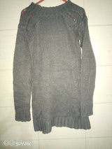 Gray Woolen Sweater | Women Sweaters & Jackets | Small | Preloved