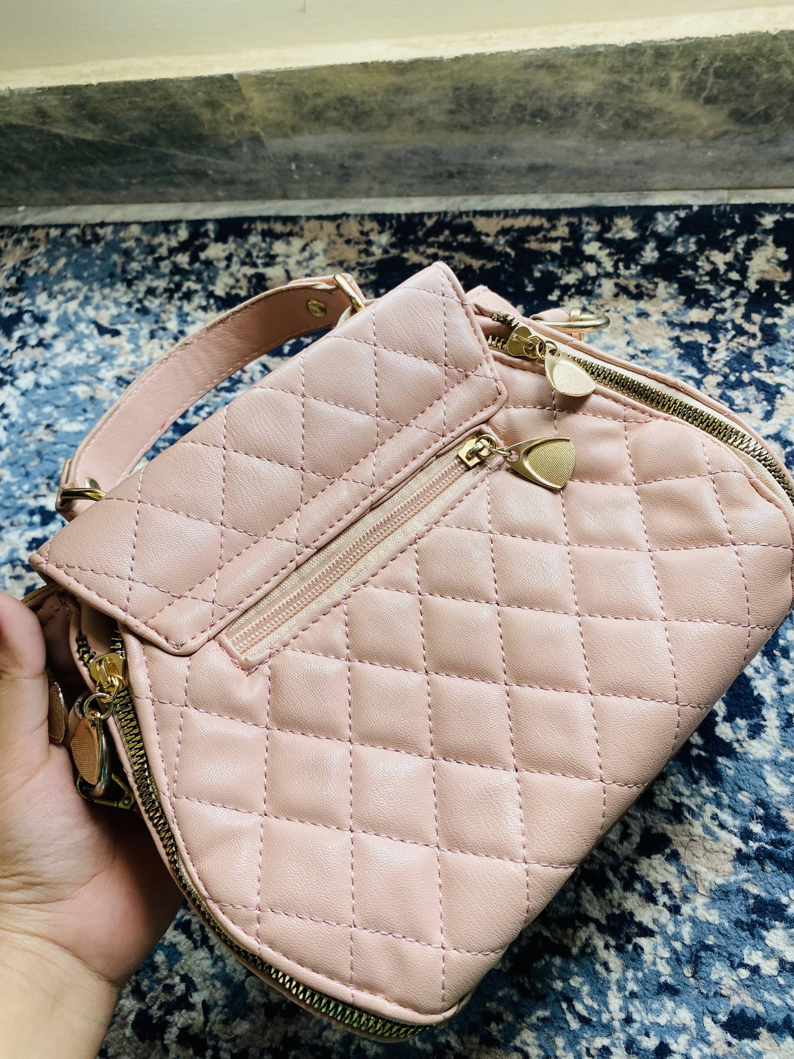 Borjan | Pink Quilted Bag | Women Bags | New