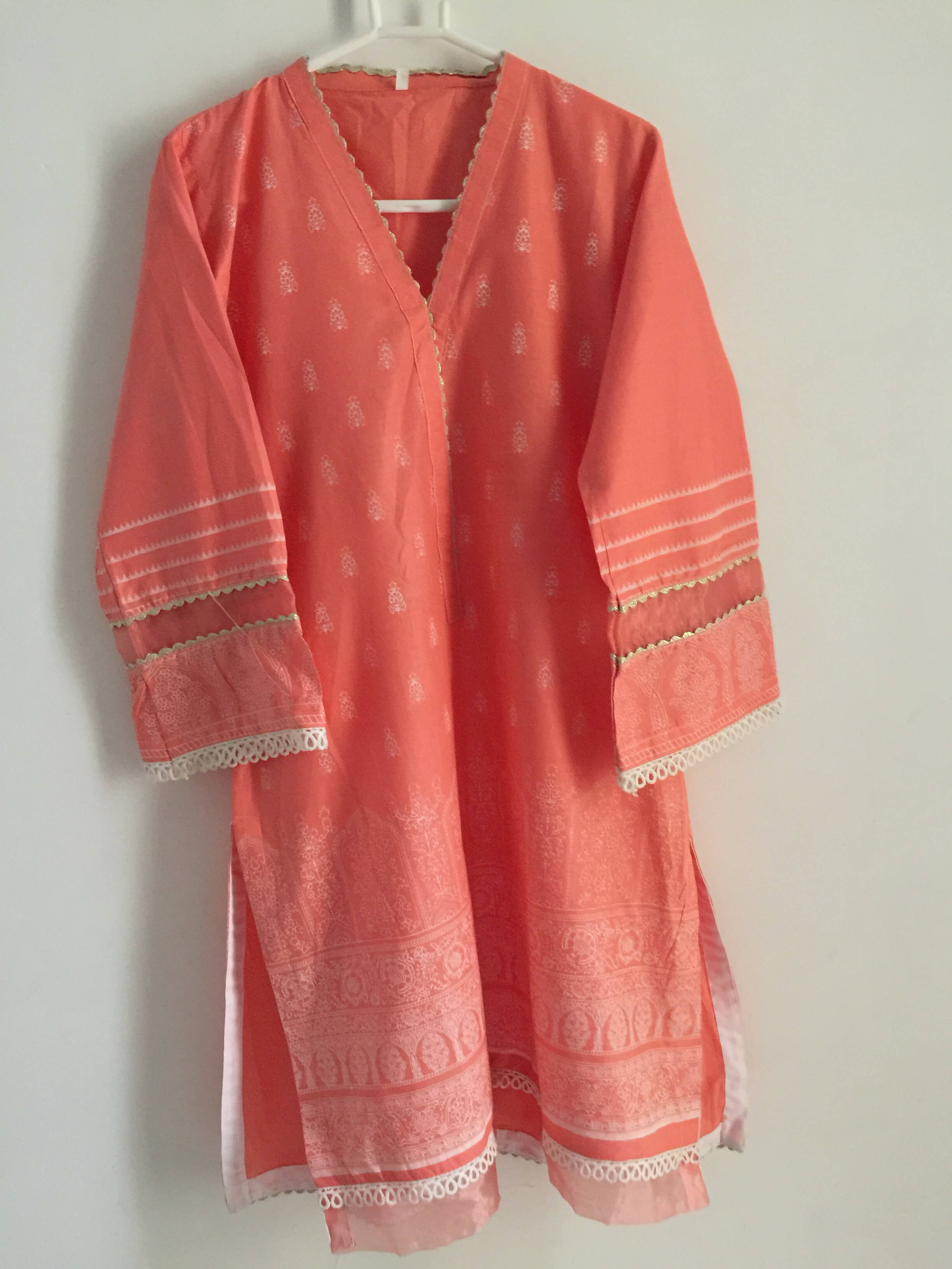 Lite Pink Kurta | Women Locally Made Kurta | Medium | New