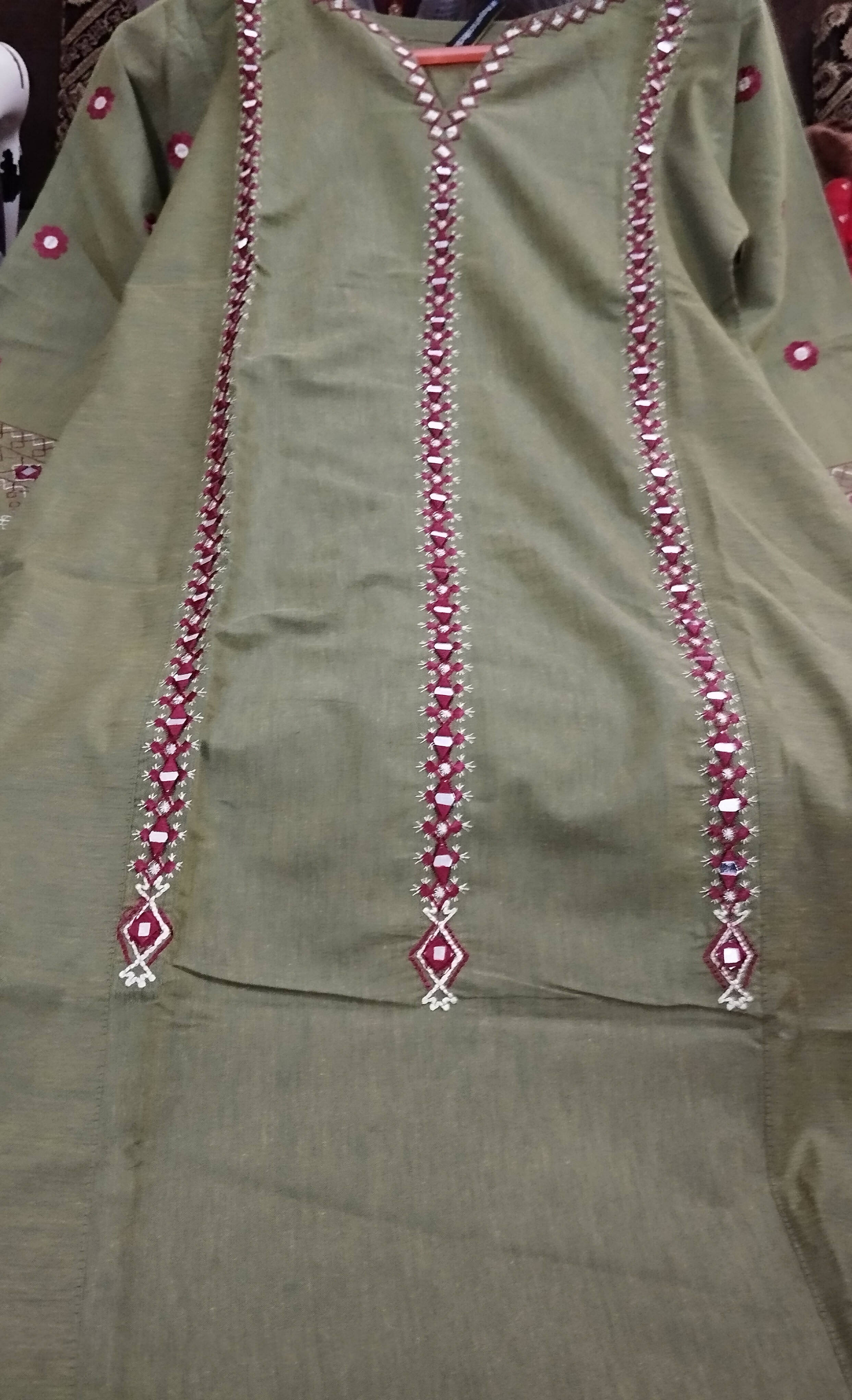 Embellished Mirror Work Suit | Women Locally Made Formals | Small | New