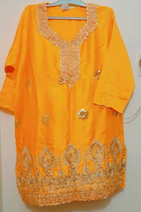 Stylish Yellow Gharara Suit | Women Locally Made Formals | X Large | Worn Once