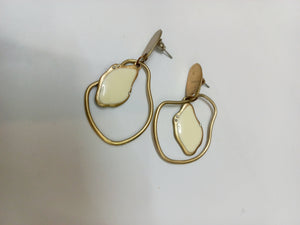 Festive Golden Earrings | Women Jewellery | Large | Worn Once