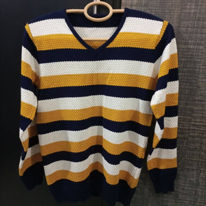 Yellow Strip Sweater | Women Sweaters & Jackets | Medium | Worn Once