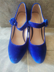 Dame Rose | Blue Heels | Women Shoes | Worn Once