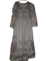 Grey Net Frock | Women Frocks & Maxis | Small | Preloved