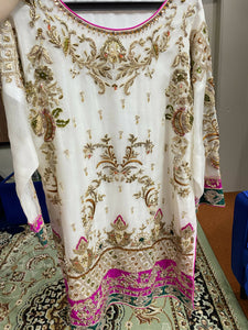 Gharara shirt & dupatta (Size: L )| Women Formals | New