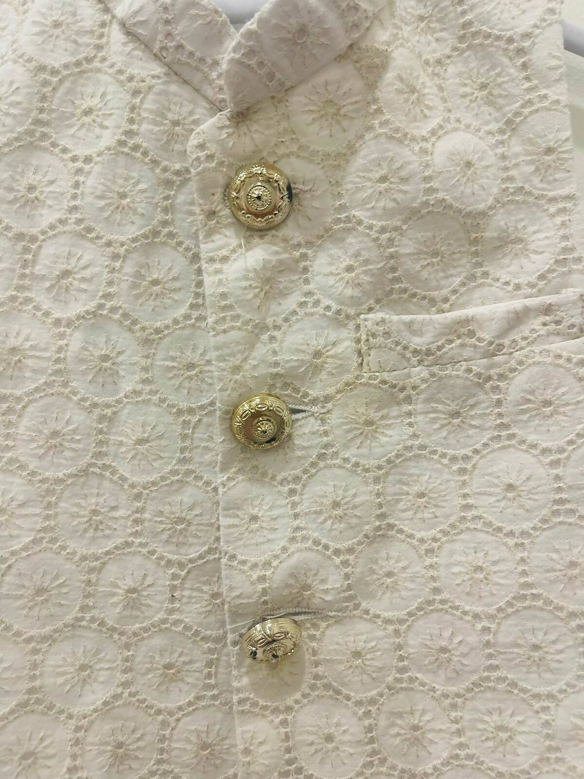 White Waistcoat 1-2 years | Boys Shalwar Kameez | Preloved