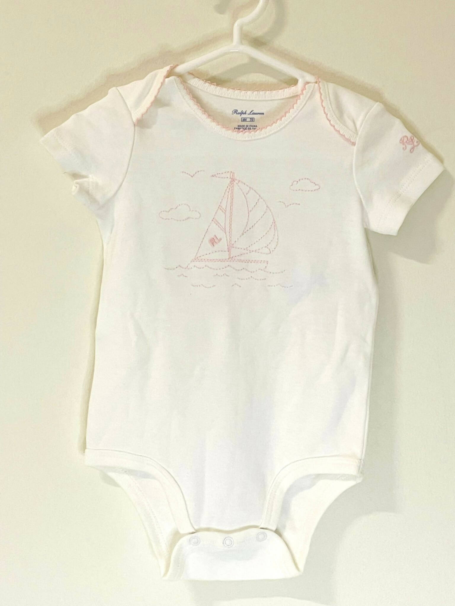 Ralph Lauren | White Onesie 6 months | Kids Bodysuits & Onesie | Preloved