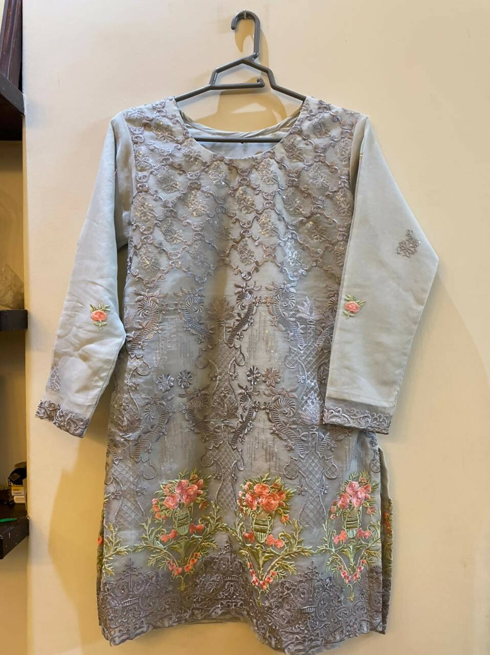 3 piece Organza embroidered suit | Women Formals | Preloved