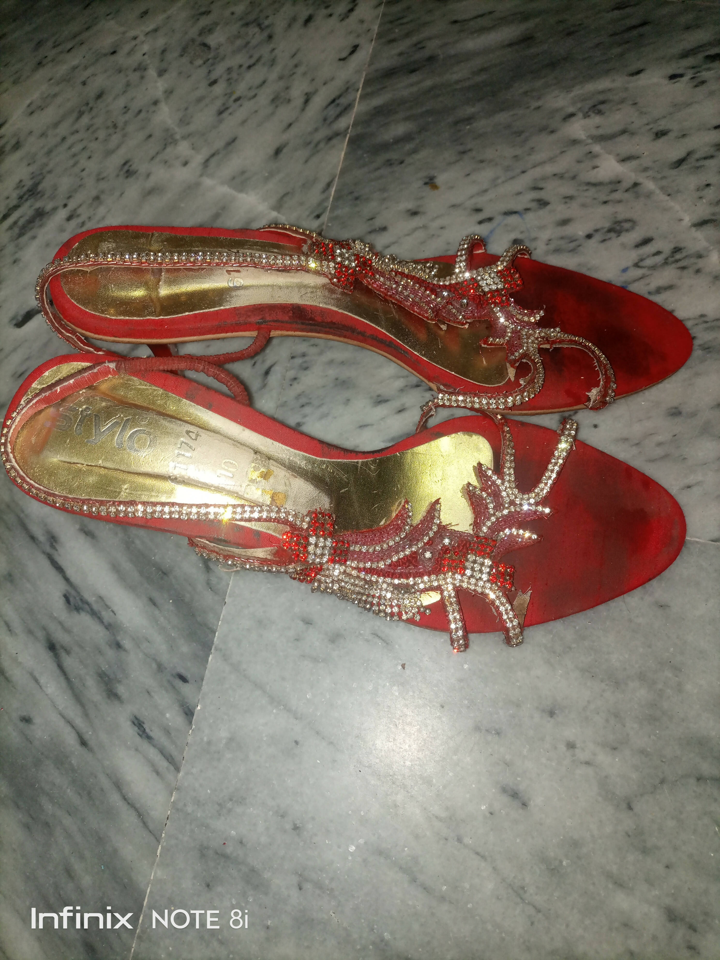 Stylo | Red fancy shoes (Size: 9 ) | Women Shoes | Preloved