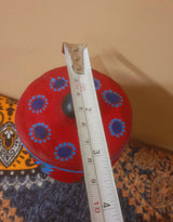 Clay Glass | Handmade Painted Glass with lid | For Your Home | Home & Decor | Size: 5 x 3 x 3 |New