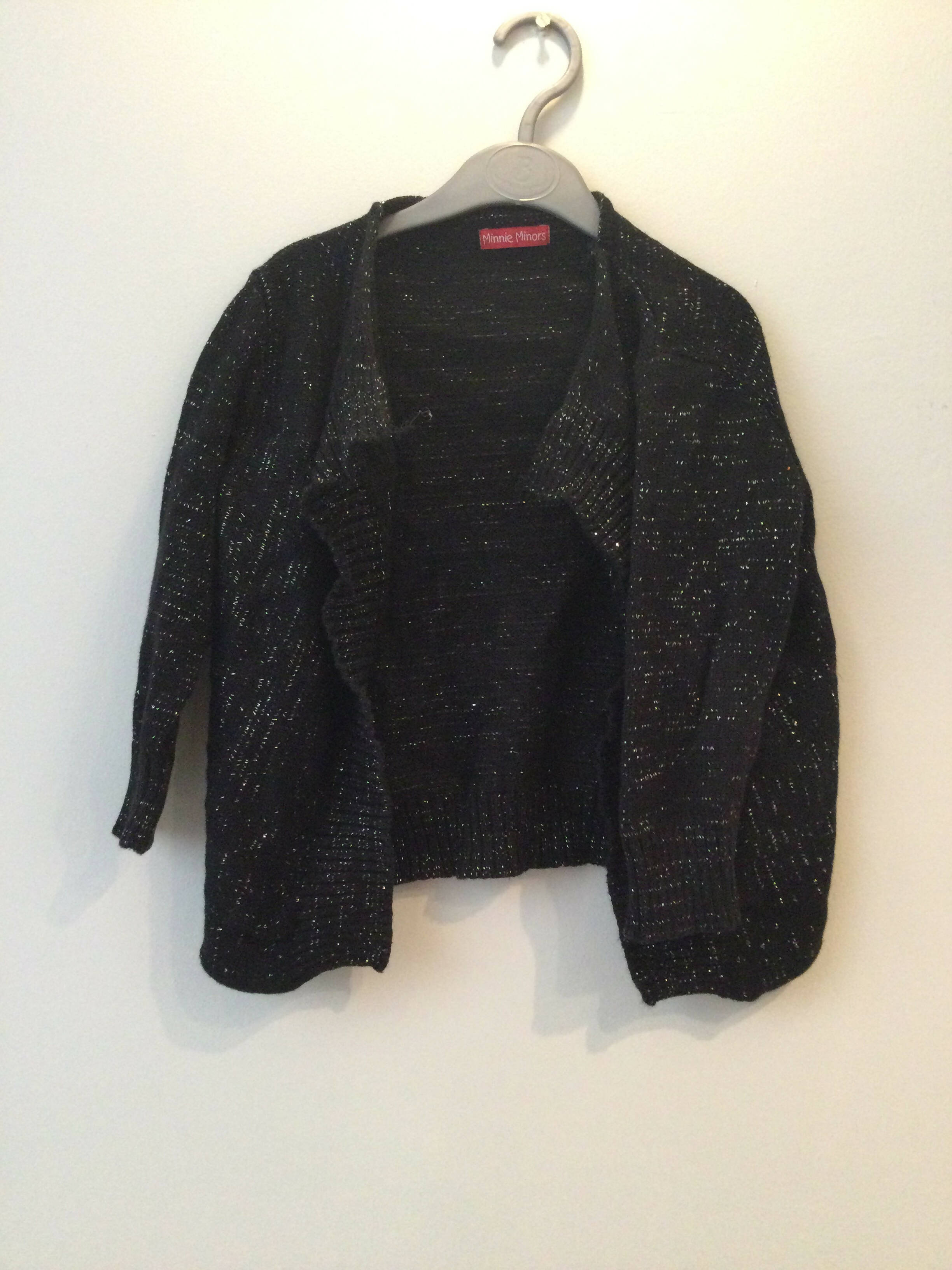 Minnie Minors | Black glitter sweater (24-36 months) | Girls Tops & Shirts | Preloved