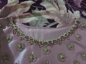 Pink Festive wear embellishments 3 piece | Women Formals | Worn Once
