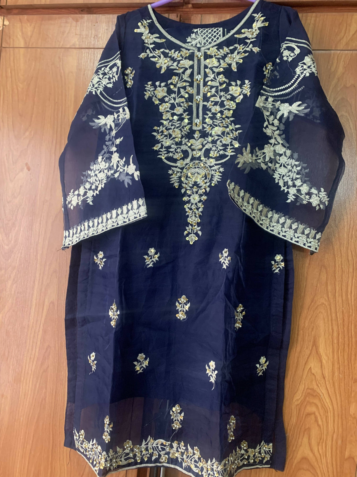 Embroidered  Organza Suit | Women Locally Made Formals | Medium | New