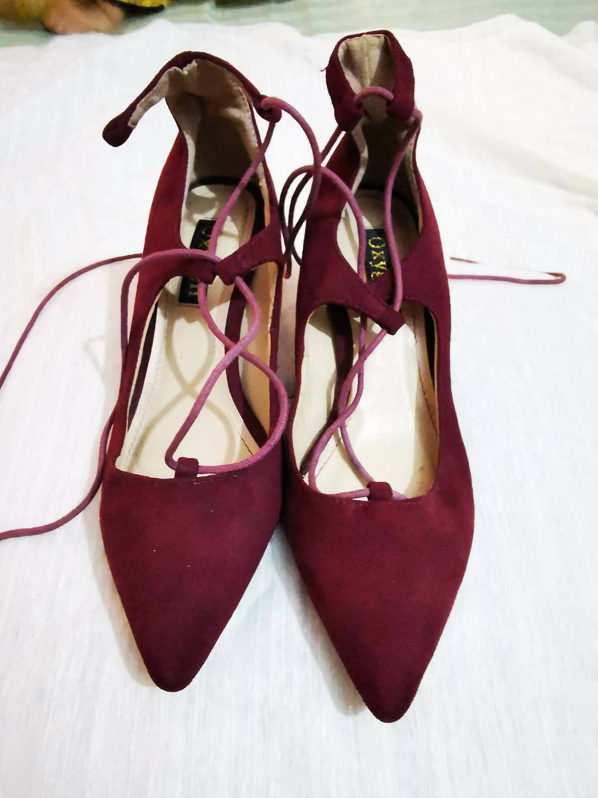 Oxygen | Maroon Heels | Women Shoes | Size: 38 | Worn Once