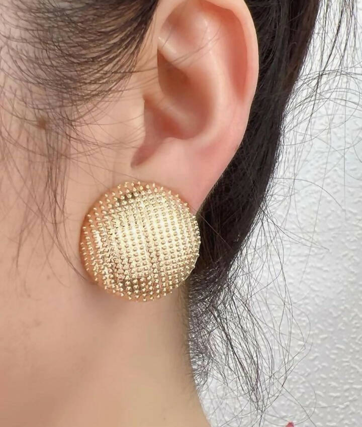 SHEIN Textured Metal Hoop Earrings Gold @ Best Price Online | Jumia Egypt