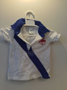 رالف لارین | سفید لڑکوں کی پولو شرٹ (3 ماہ) | بچوں کے ٹاپس اور شرٹس | ایک بار پہنا۔