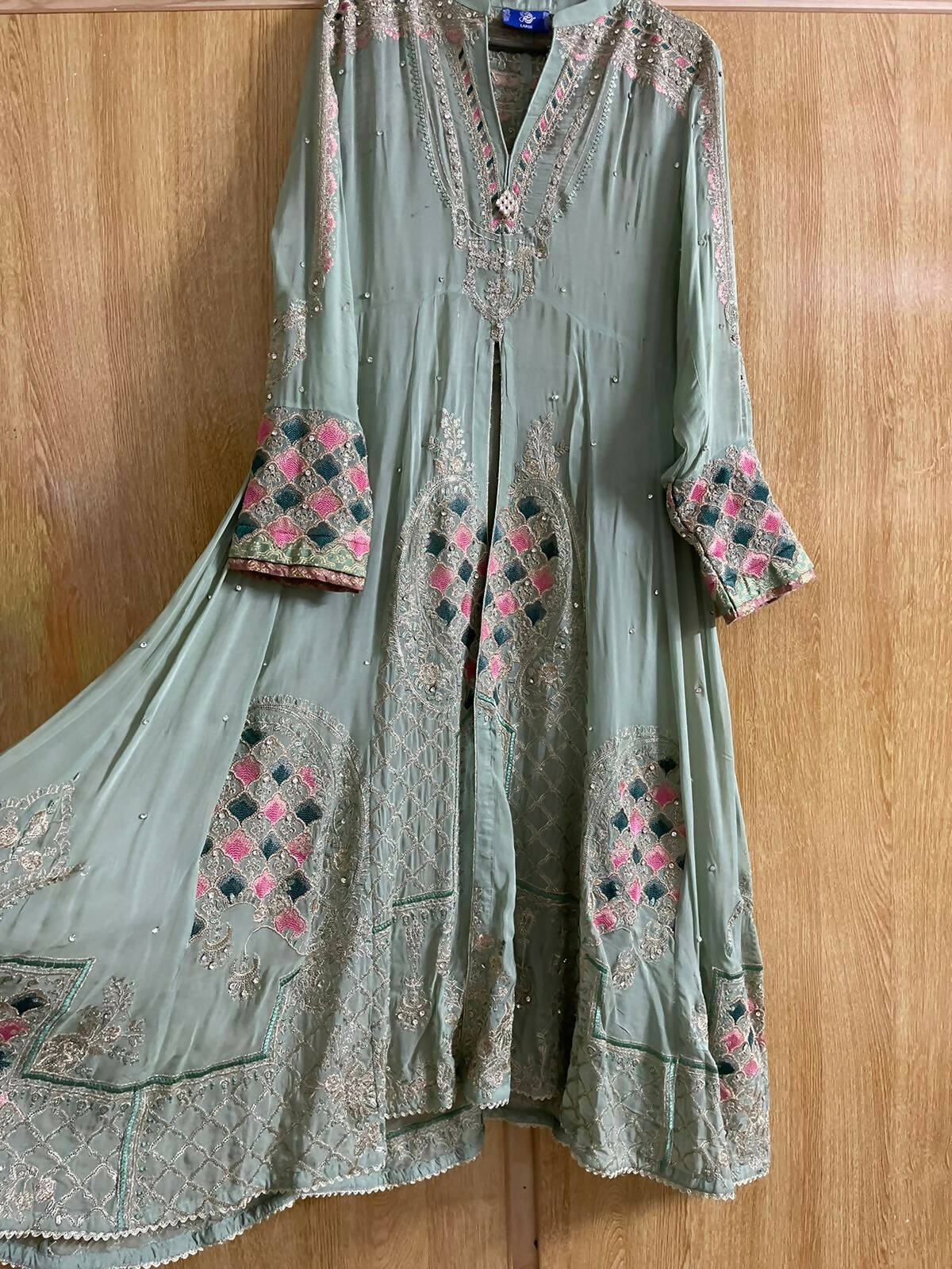 Light Green Fancy Frock | Women Froks & Maxis |Large |Preloved