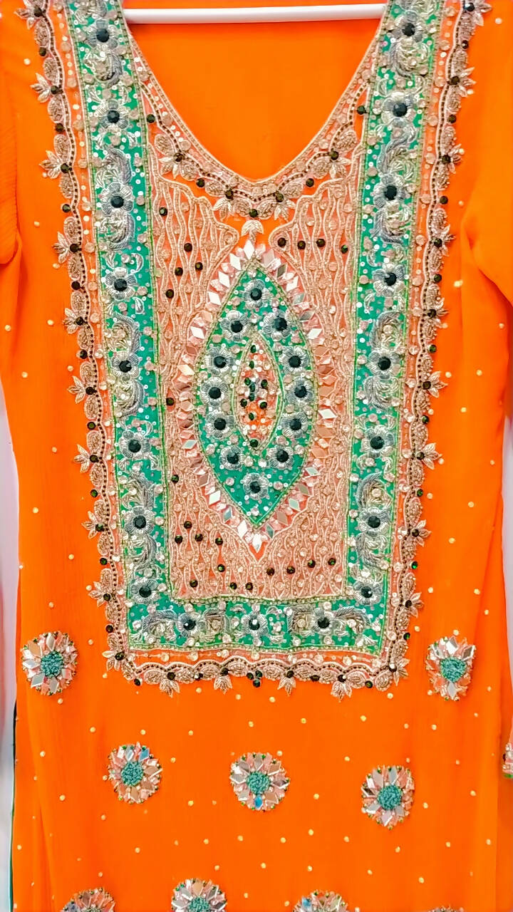 Orange formal Suit | Women Locally Made Formals | Medium | Preloved