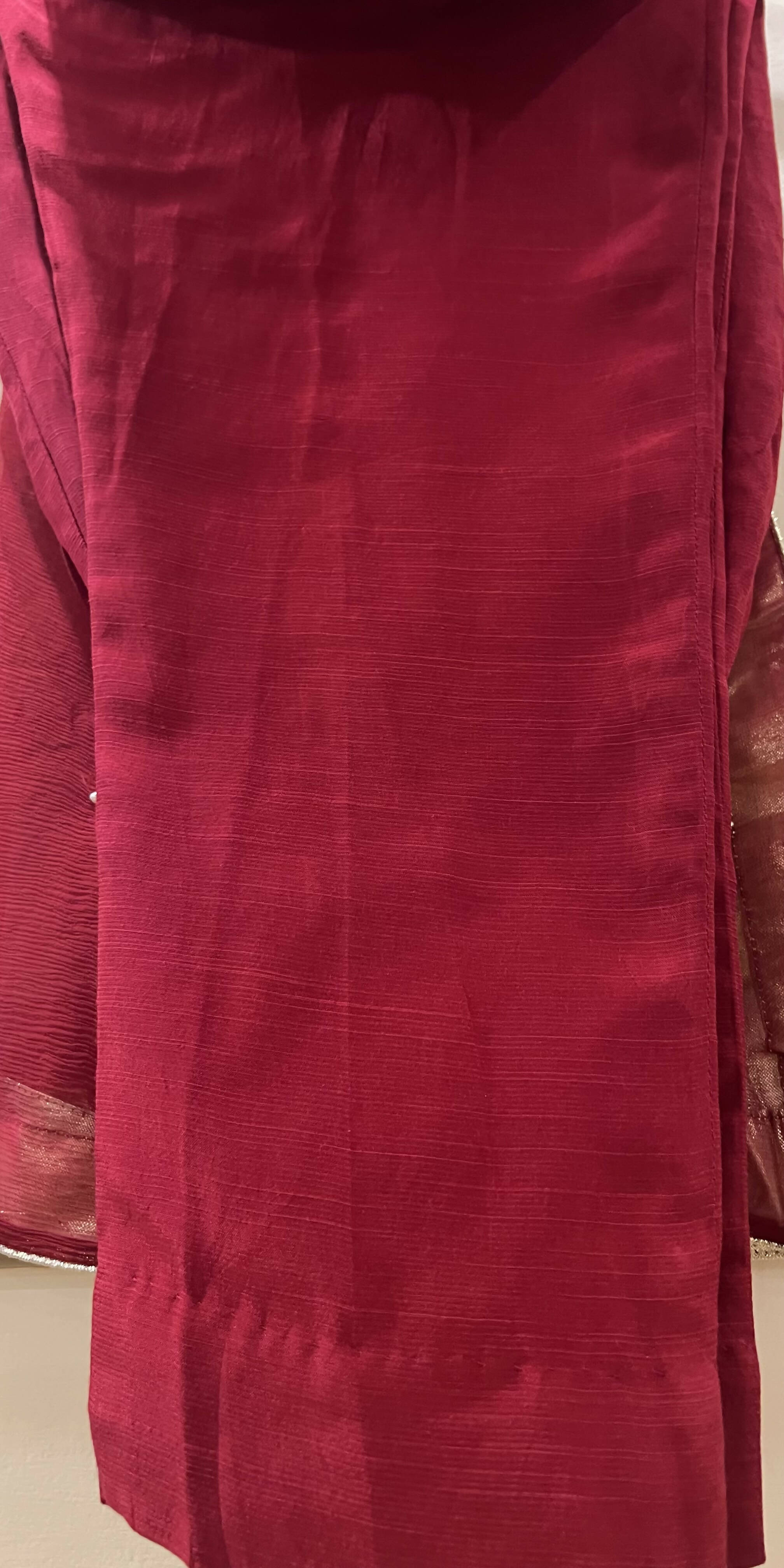 Handmade Embroided Zari Suit | Women Locally Made Formals | Small | New