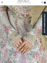 Republic | Heavily Embroidered Frock | Women Frocks & Maxis | Small |Worn Once