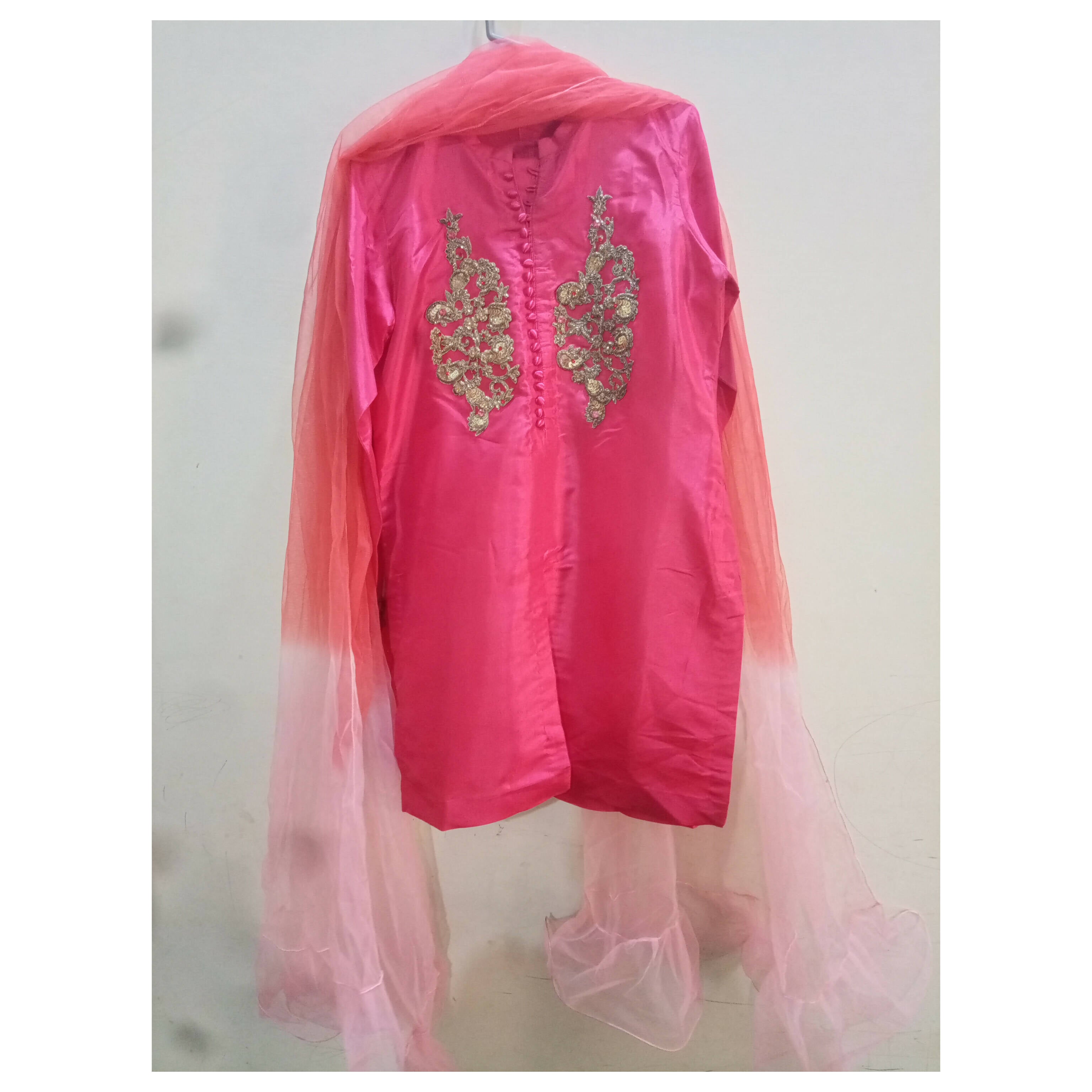 Fancy Pink Suit (Size: M ) | Women Kurta | Preloved