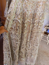 Stunning Golden Bridal Maxi | Women Bridals | Medium | Worn Once