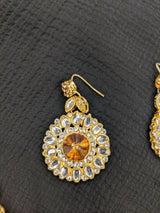 Gold partywear necklace set | Women Jewelry | Worn Once