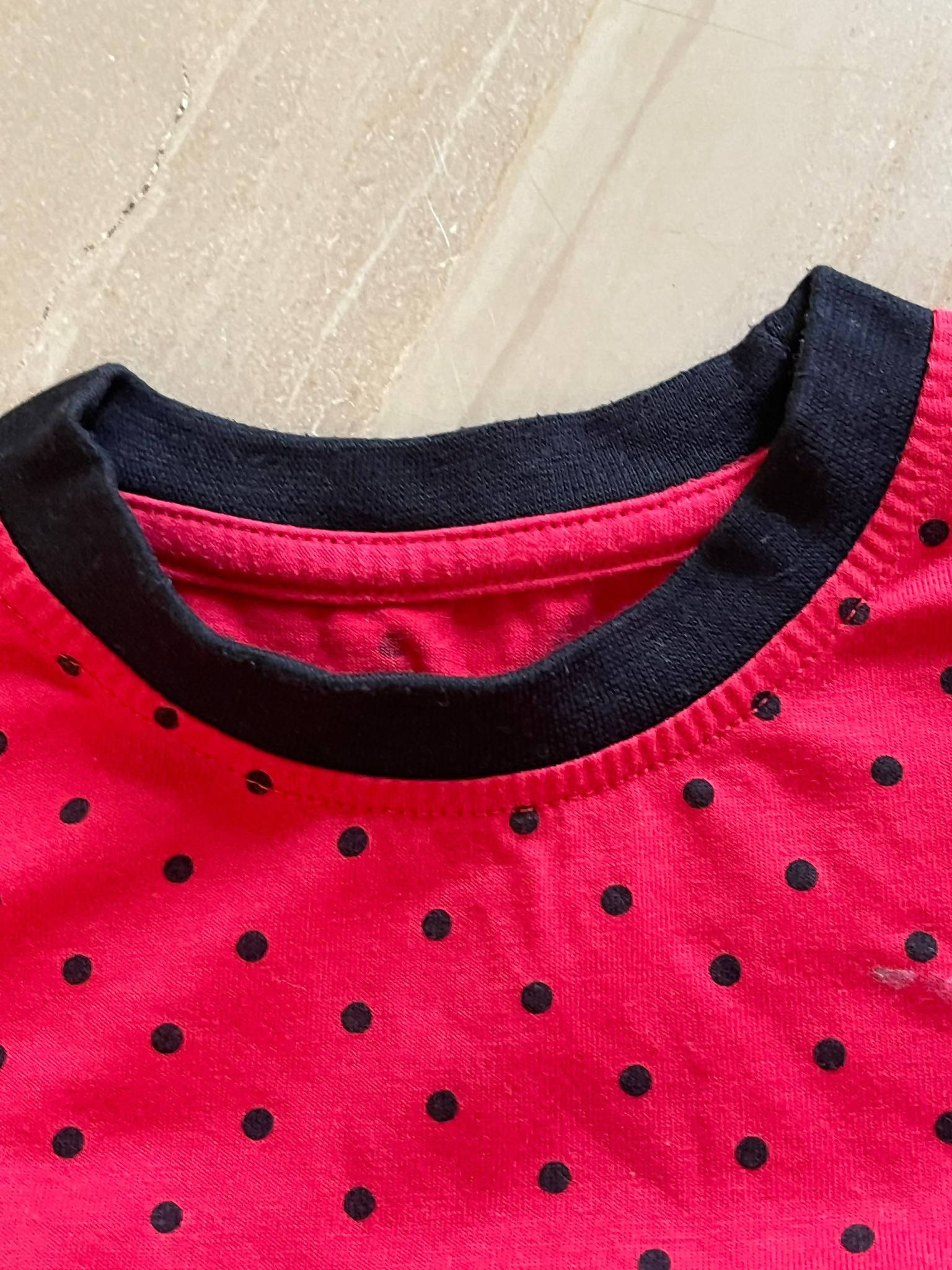 Red Black PJ Set | Baby Sleepwear | Preloved