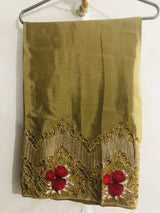 باریز | زیتون کا سبز 3 پی سی سوٹ | خواتین کے برانڈڈ فارملز | چھوٹا | ایک بار پہنا۔ 