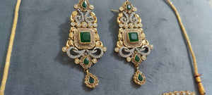 Bridal Necklace & Earrings Set (Size: L ) | Women Bridal Jewelry Set| New