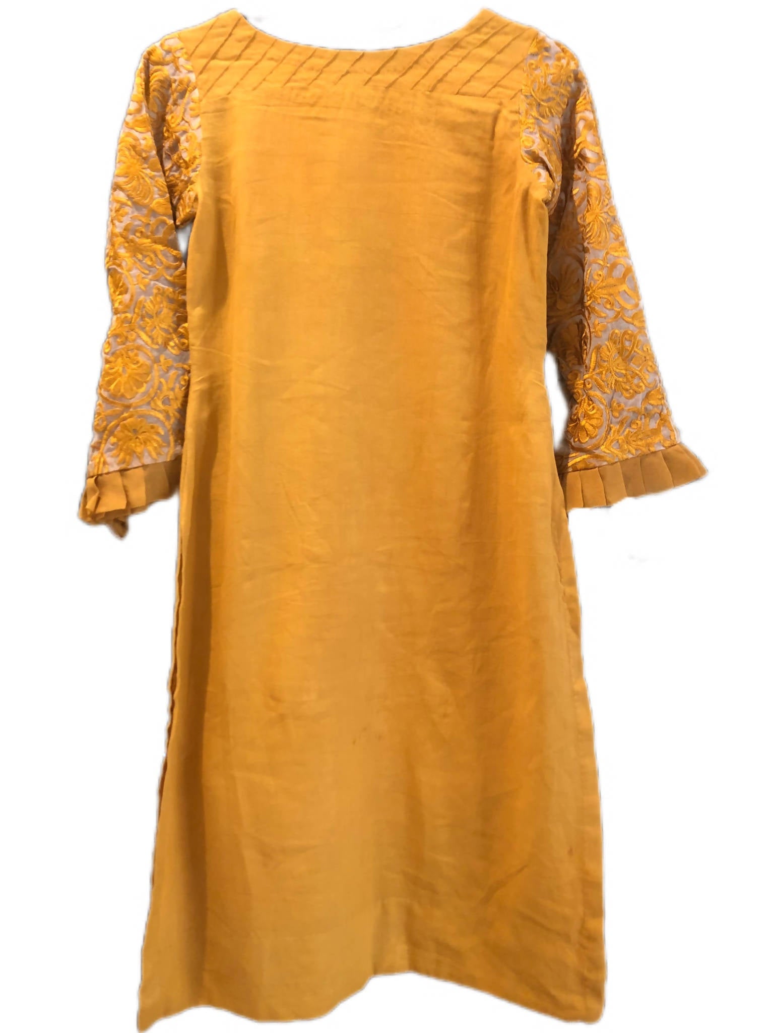 Long mustard shirt | Women Kurta | Preloved