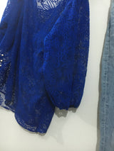 Denim 72 | Blue Off Shoulder Top | Women Tops & Shirts | Medium | Preloved