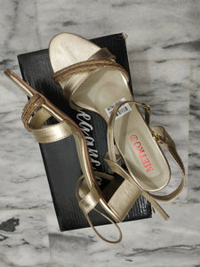 Metro | Golden heel (Size: 40) | Women Shoes | New