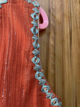 hopscotch | پتلون کے ساتھ نارنجی فراک (6-8 سال) | لڑکیوں کی شلوار قمیض | ایک بار پہنا۔