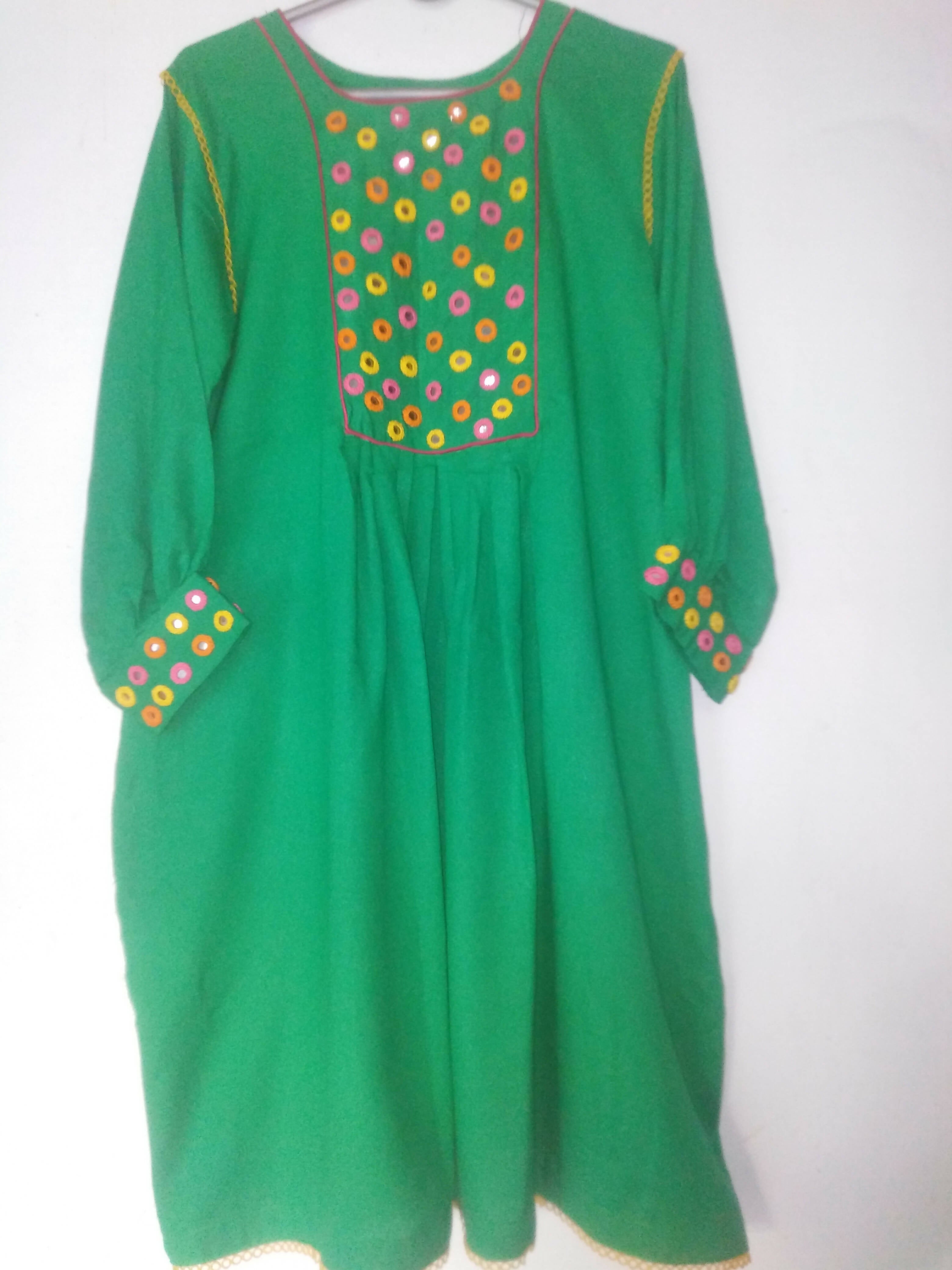 Hand Mirror Work With Shalwar | Women Locally Made Formals | Large | Worn Once