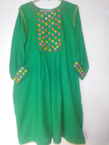 Hand Mirror Work With Shalwar | Women Locally Made Formals | Large | Worn Once