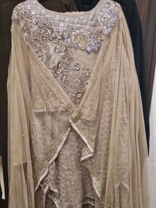 Sarah Salman | Stylish Cape Suit | Women Locally Made Formals | Large | Preloved