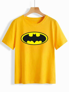 Fashion Holic | Batman Printed (ALL SIZES) | Half Sleeves T-Shirt | Women Tops and Shirt | New