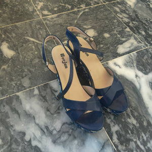 Borjan | Blue Wedges | Women Shoes | Size: 7 | Preloved