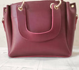 Maroon Handbag | Women Bags | Medium | Worn Once